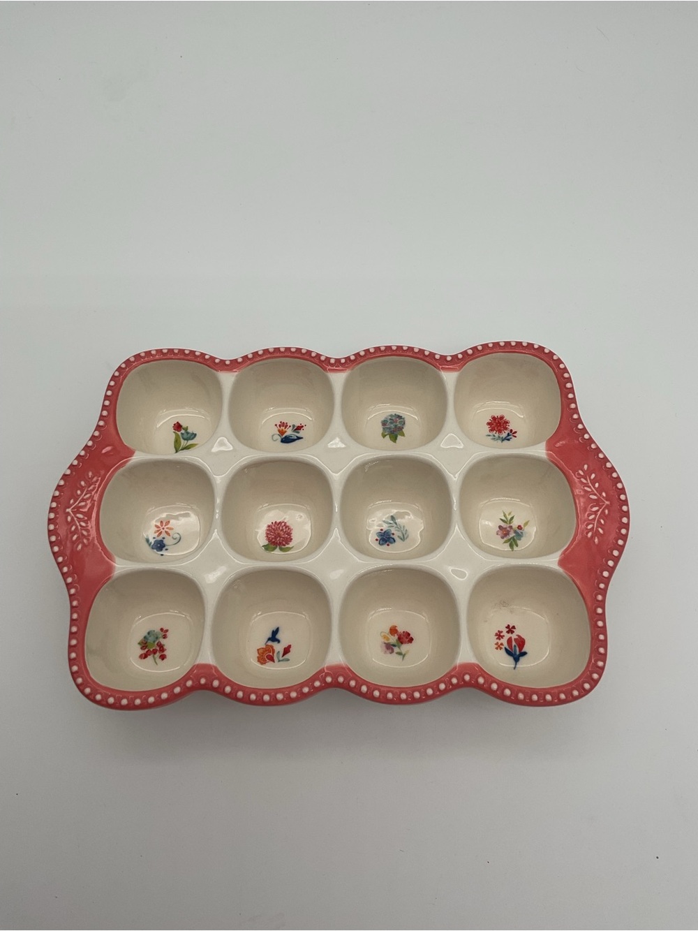 Pioneer Woman Blooming Bouquet Egg Tray Serving Platter